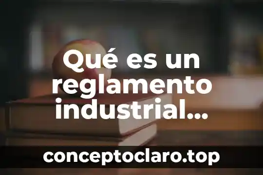 Que es el reglamento de la ley federal de turismo 3 Qué es un reglamento industrial interno