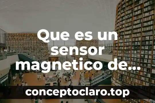 Que es un sensor magnetico de nivel de agua
