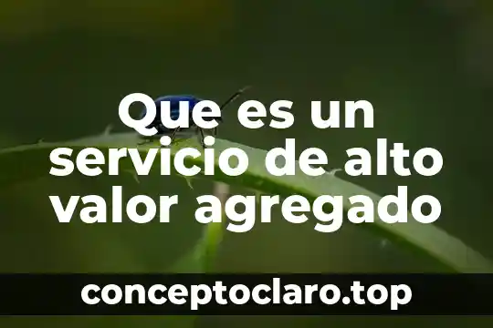 Que es el valor agregado del ferrocarril 5 Que es un servicio de alto valor agregado
