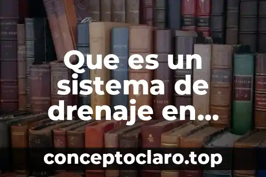 Que es un sistema de drenaje en mineria