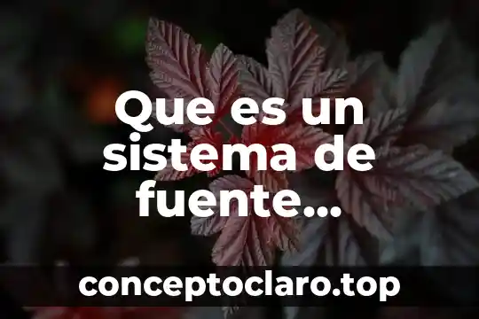 Que es un sistema de fuente bibliografica