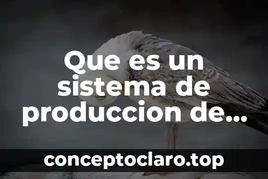 Que es un sistema de produccion de dganaderia