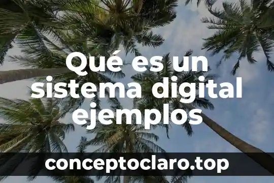 Qué es un sistema digital ejemplos