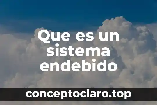 Que es un sistema endebido
