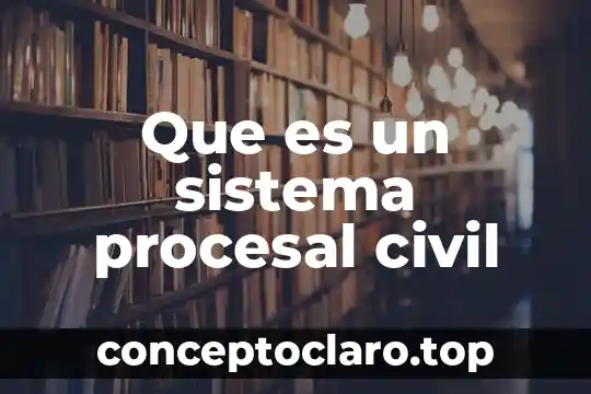 Que es un sistema procesal civil