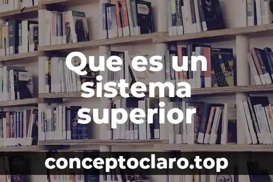 Que es un sistema superior
