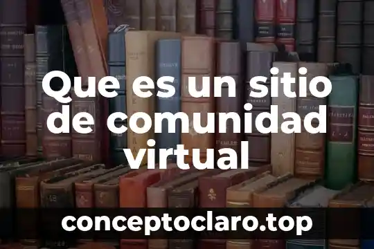 Que es el nombre que pone la comunidad científica 5 Que es un sitio de comunidad virtual