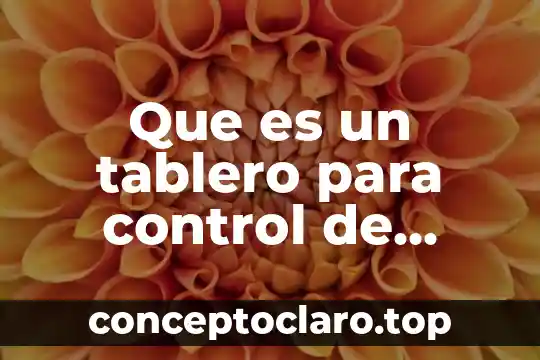 Que es un tablero para control de motores de ca