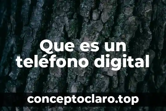 Que es un anotador digital 7 Que es un teléfono digital