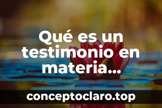 Que es el color en las propiedades de la materia 3 Qué es un testimonio en materia notarial