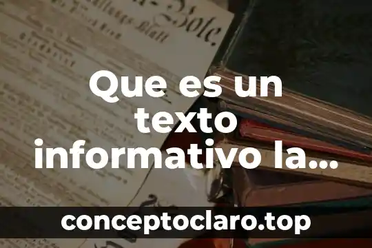 Que es escaparate informativo 3 Que es un texto informativo la feria