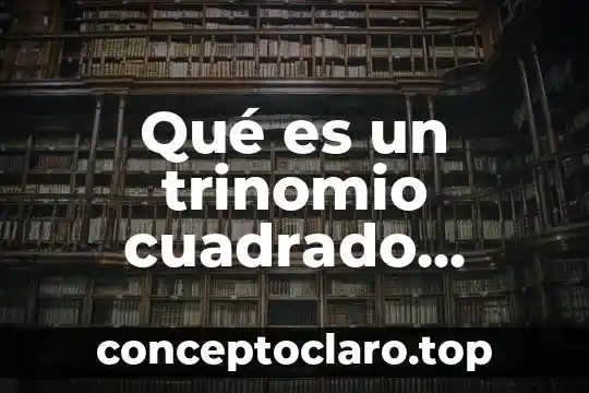 Qué es un trinomio cuadrado perfecto apa