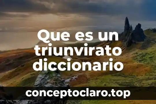 Que es taquifrenia diccionario griego 6 Que es un triunvirato diccionario