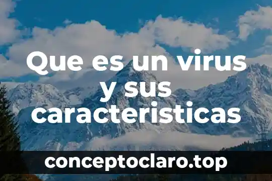Que es un virus y sus caracteristicas