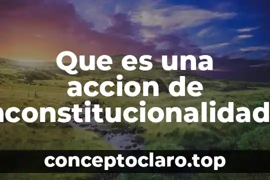 Que es una accion de inconstitucionalidad scjn