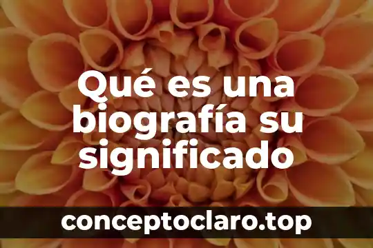 Que es un balñeario significado 3 Qué es una biografía su significado