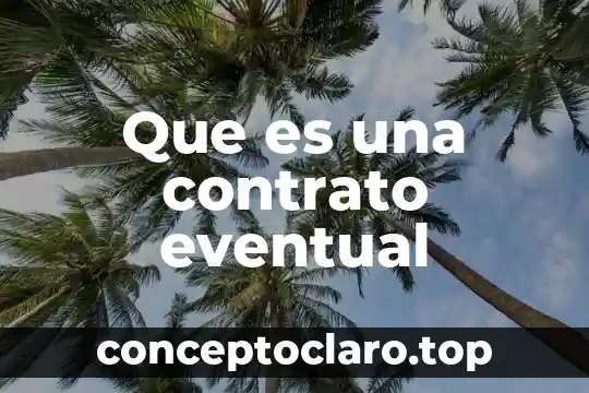 Alias del contrato que es 8 Que es una contrato eventual