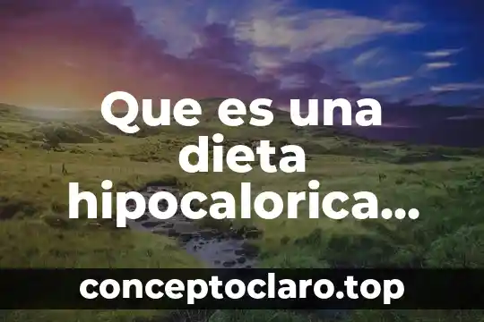 Qué es bon voyage definición 4 Que es una dieta hipocalorica definicion