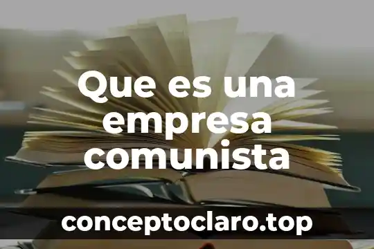 Que es una empresa comunista