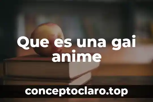 Que es una gai anime