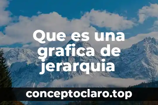 Que es una grafica hidroalcoholica 3 Que es una grafica de jerarquia