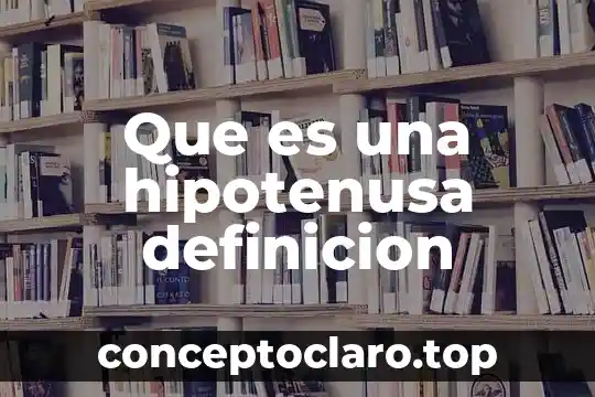 Que es una hipotenusa definicion