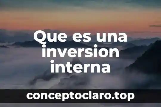 Que es el acto de la libertad interna y externa 3 Que es una inversion interna