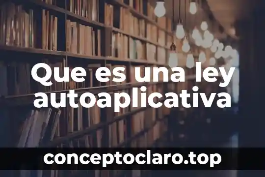 Que es la ley de rodeas maritimo 4 Que es una ley autoaplicativa