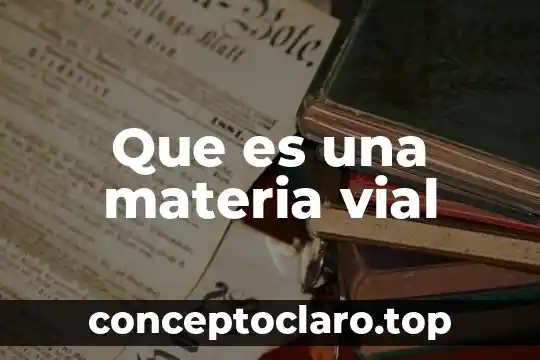 Qué es gestor en psicología 3 Que es una materia vial