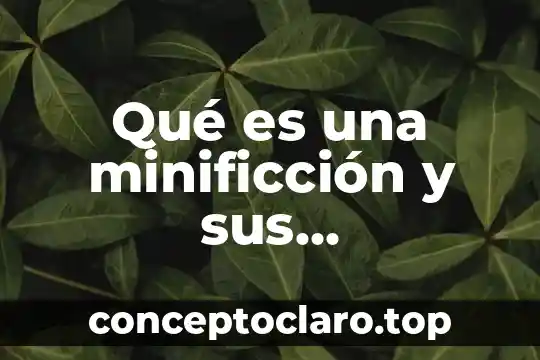Qué es una minificción y sus características