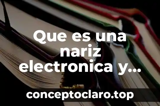 Que es la basura electronica pgn 3 Que es una nariz electronica y para que se utiliza