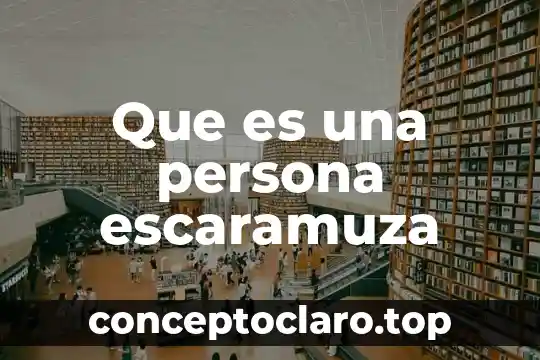 Que es una persona escaramuza