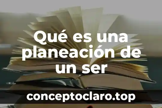 Qué es una planeación de un ser
