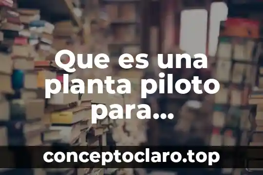 En conmutador telefonico que es la linea piloto 6 Que es una planta piloto para poliestireno expandido