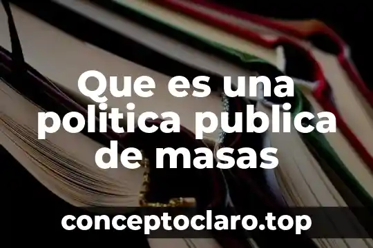 Que es la representación politica 6 Que es una politica publica de masas