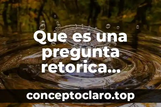 Qué es una pregunta explicativa y sus ejemplos 4 Que es una pregunta retorica significado