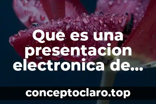 Que es una firma electronica mexico 3 Que es una presentacion electronica de power point