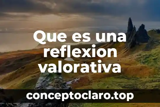 Que es reflexion historiadores 3 Que es una reflexion valorativa