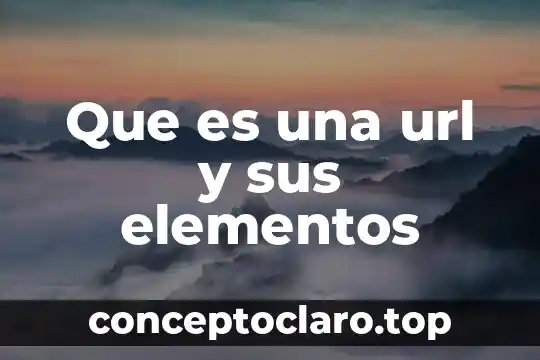 Que es una url y sus elementos