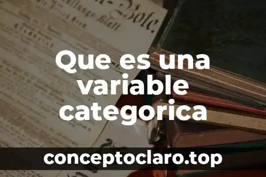 Que es la variable pro ocion en merca 6 Que es una variable categorica