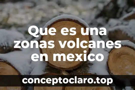 Que es una zonas volcanes en mexico