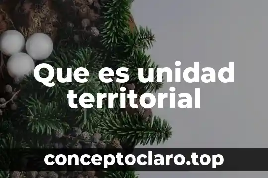 Qué es una unidad territorial en Colombia 3 Que es unidad territorial