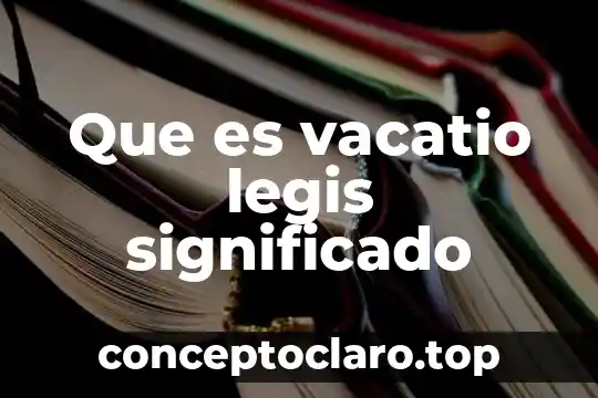 Que es el poder significado y concepto diapositivas 5 Que es vacatio legis significado