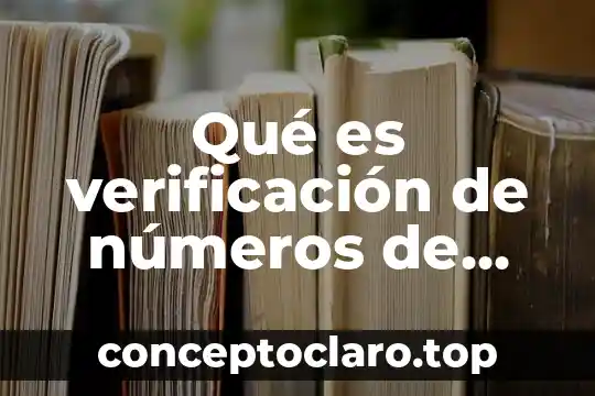 Que es la verificacion del aprendizaje 3 Qué es verificación de números de pensamiento algebraico