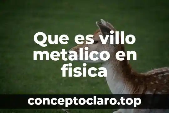 Que es villo metalico en fisica
