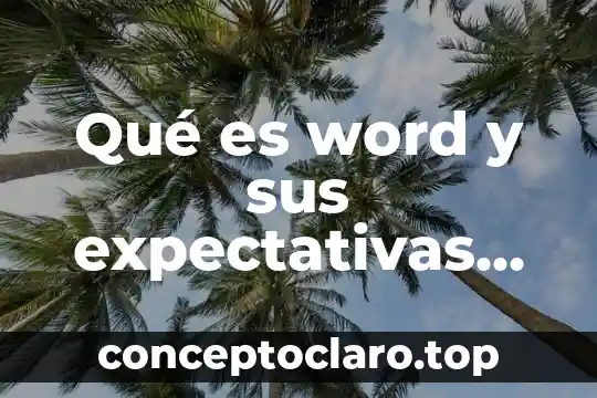 Que es un esquema o resumen de lectura 4 Qué es word y sus expectativas en resumen