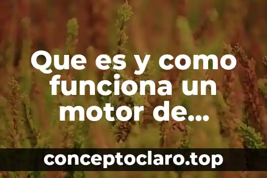 Que es y como funciona un motor de combustion interna
