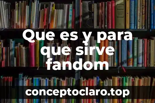 Que es y para que sirve fandom