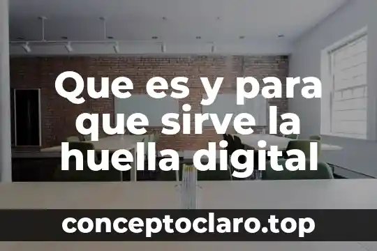 Que es y para que sirve la huella digital
