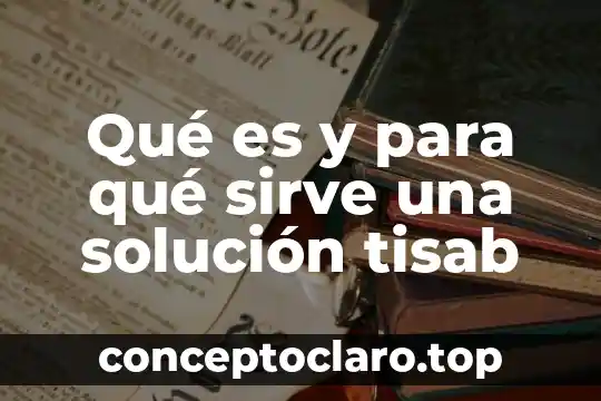 Que es inovacion para la solucion de problemas 6 Qué es y para qué sirve una solución tisab